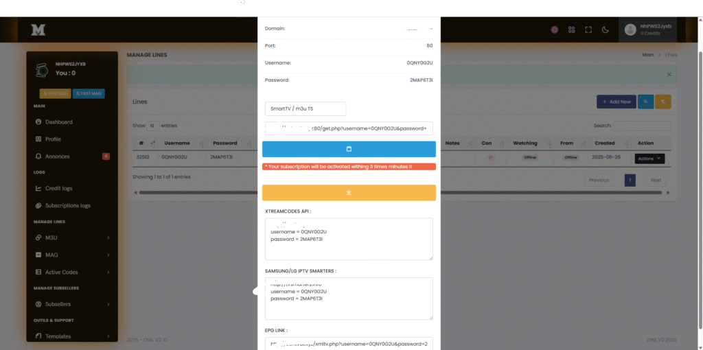 xupanel OTT reseller panel