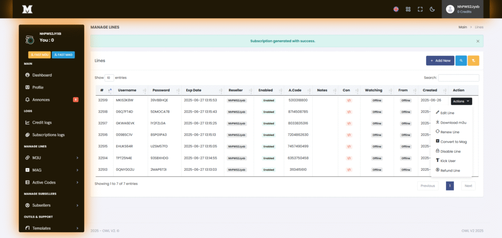 xupanel OTT reseller panel